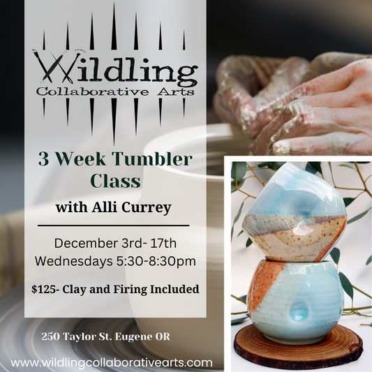 3 Week Tumbler Workshop with Alli Currey
