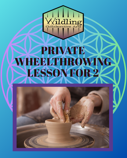 2 person 90 minute Private Wheel Throwing Lessons