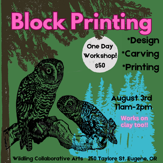 Block Printing Class - August