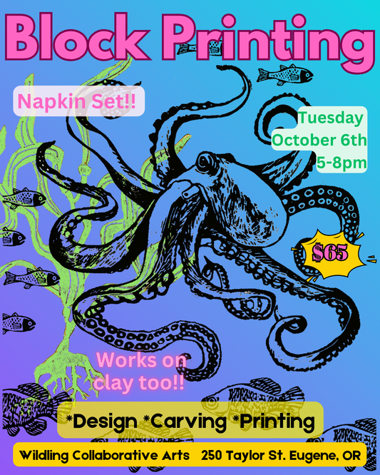 Block Printing- NAPKIN SET-OCT