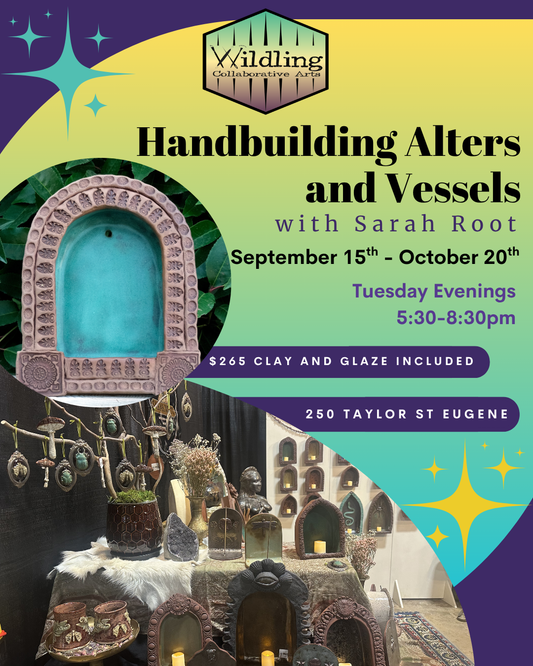 Handbuilding Alters and Vessels with Sarah Root: Tuesday Night