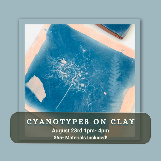 Cyanotypes on Clay
