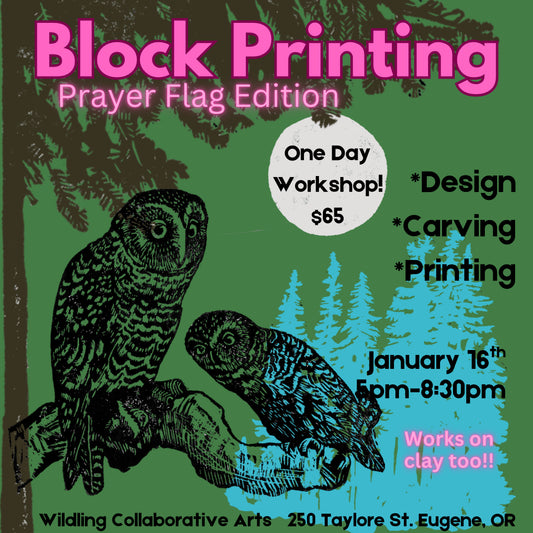 Block Printing- PRAYER FLAG EDITION