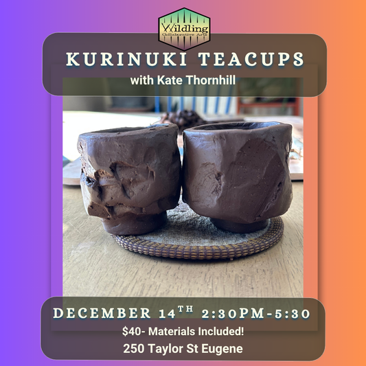 Kurinuki Tea cups with Kate Thornhill
