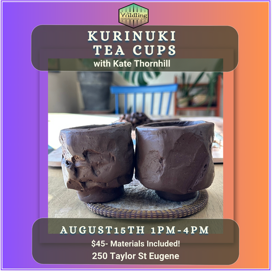 Kurinuki Tea cups with Kate Thornhill -AUGUST