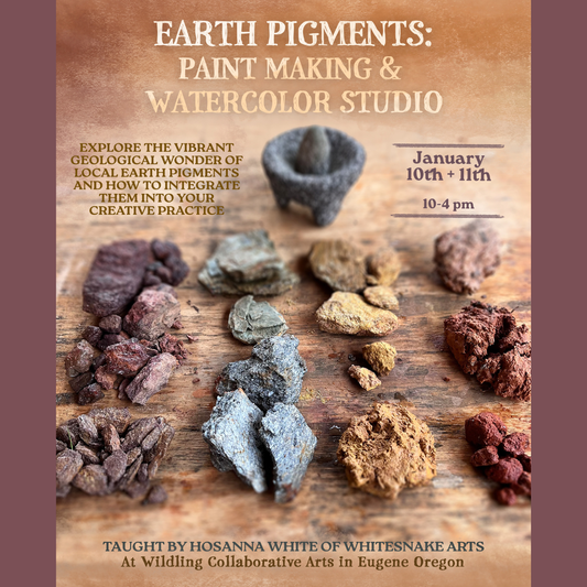 Earth Pigments: Paint Making &amp; Watercolor Studio