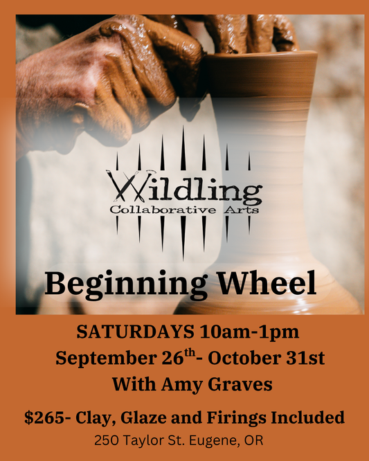 Beginning Wheel: SATURDAYS Ceramic Fundamentals With AMY GRAVES SEPT