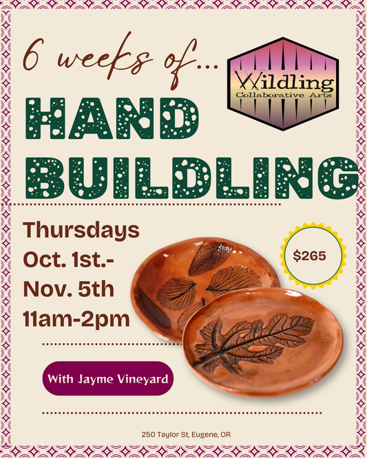 Handbuilding with Jayme Vineyard: Thursdays AM