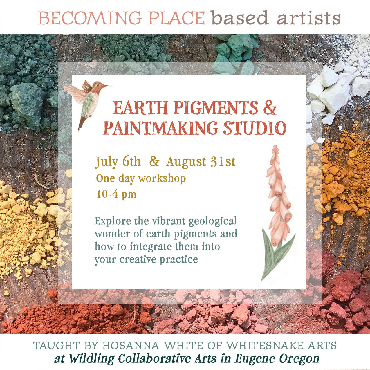 Earth Pigments & Paintmaking Studio