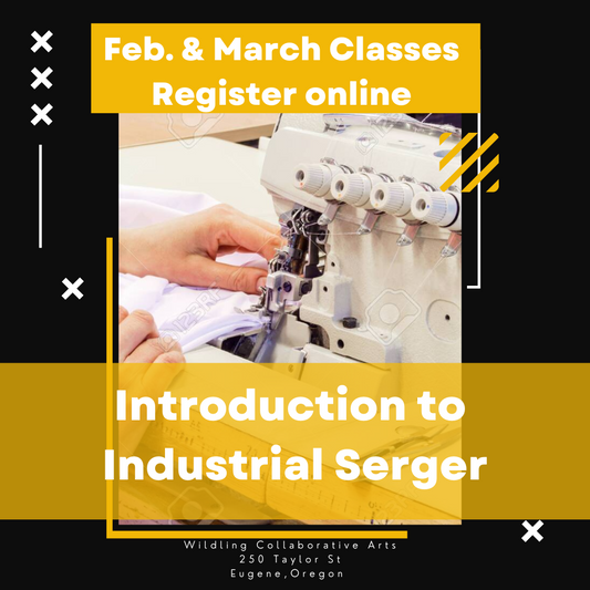 Intro to Industrial Serger, Beginner, 2.5 Hours $85