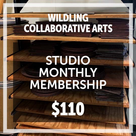 Ceramic Studio Membership Sliding Scale $110